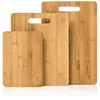 3 Piece Bamboo Cutting Board Set for Meat ,Serve Bread and Cheese