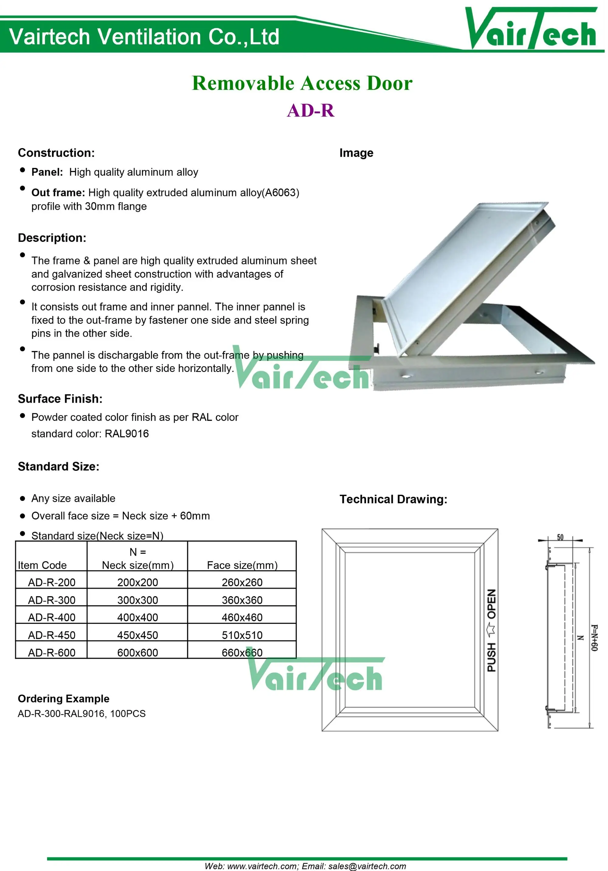 Supply Hvac Drywall Aluminum Metal Ceiling Access Door Buy