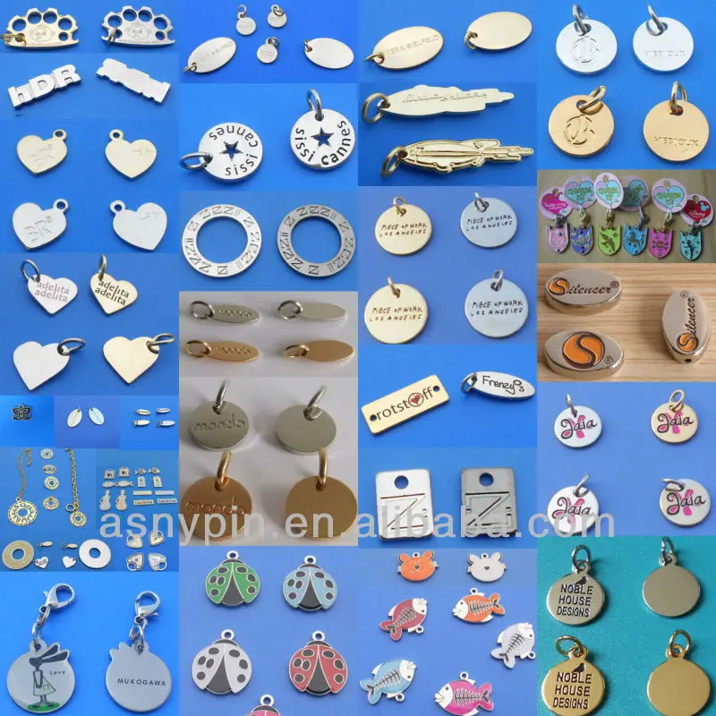 Gold And Silver Jewelry Tag,Custom Engraved Jewelry Tag - Buy Stamped