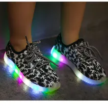 2016 Autumn new Children Shoes With LED Light Boys Girls Casual Sport Sneakers Little Kids Light