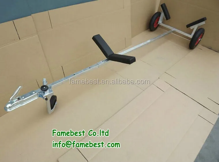 Stainless Steel Boat Launching Trailer Hand Dolly For Inflatable With
