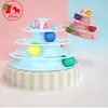 Funny Cat Pet Toys Intelligence Triple Play Disc Cat Toy Balls Cat Crazy Ball Disk Interactive Toy for IQ TraIning