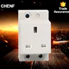 Chenf 16A 110V/250V electrical outlet United Kingdom Standard Din Rail Socket Outlet