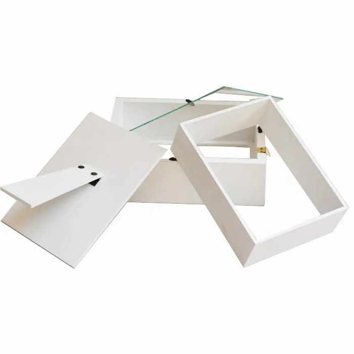 Wholesale White Wood Photo Frame Gift Flowers Box - Buy Wood Flower Box,Photo Frame Box,Flower