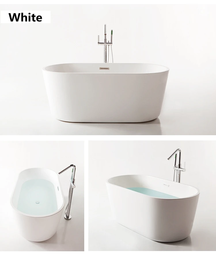 Foshan Manufacturer Bathroom Portable Acrylic Oval Freestanding Cheap