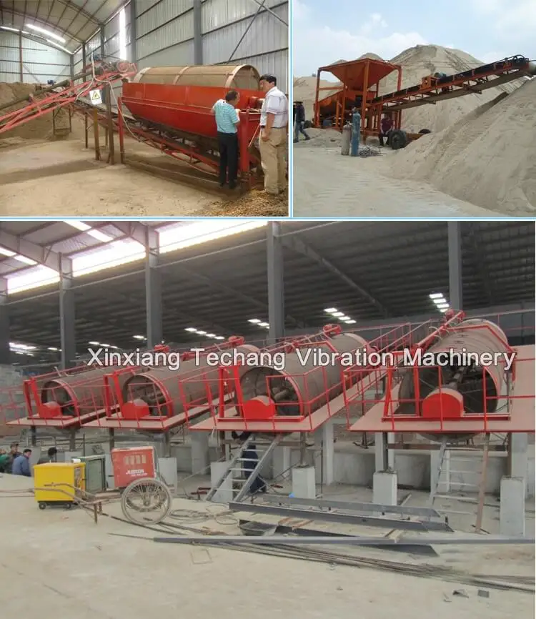 Rotary compost sieve drum screen trommel vibrating sieve