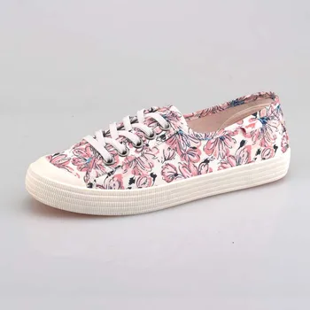 floral print canvas shoes
