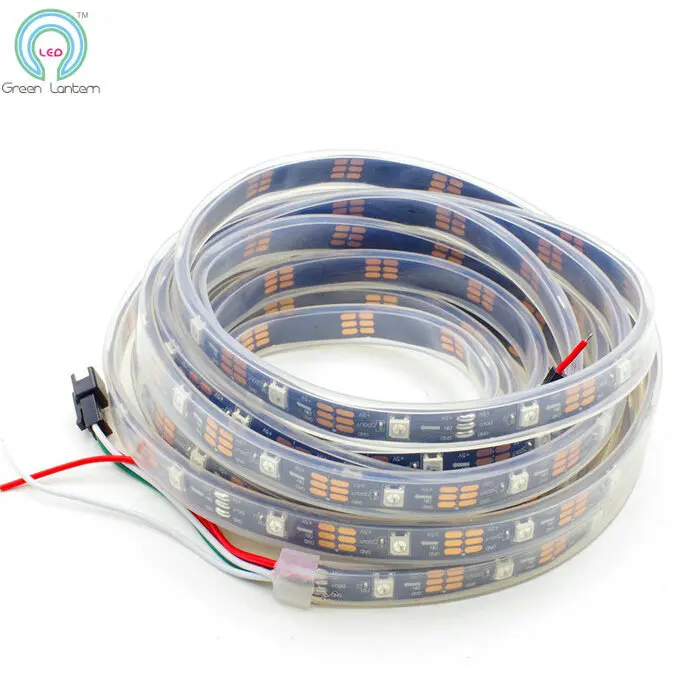 High quality 5V WS2812B Digital RGB LED Strip individually programmable waterproof Strip Lamp flexible addressable RGB lighting