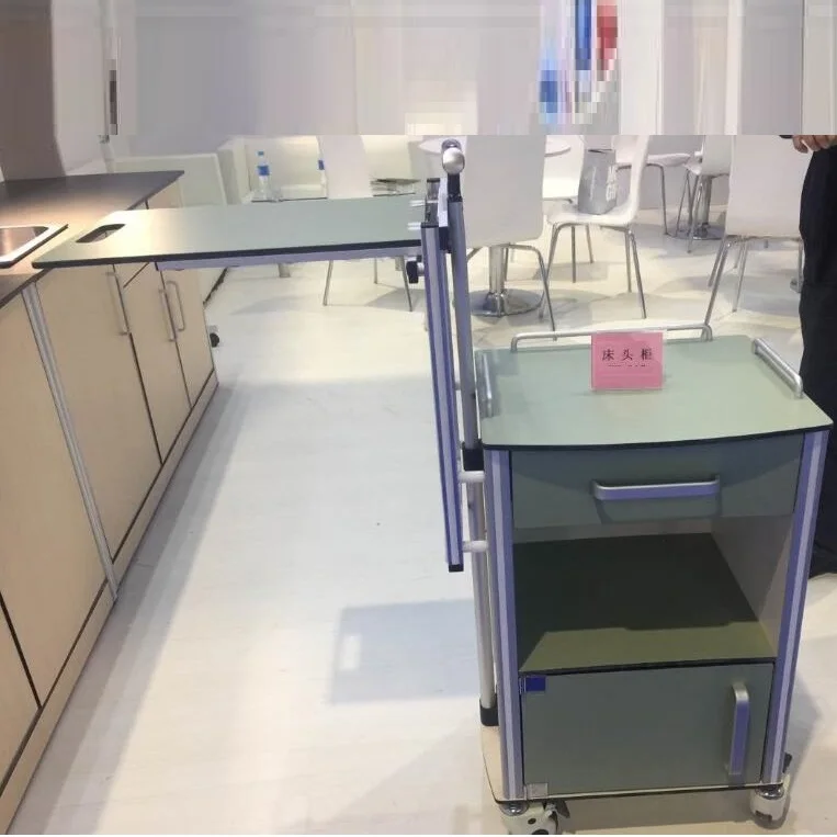 HPL material medical / hospital bedside table