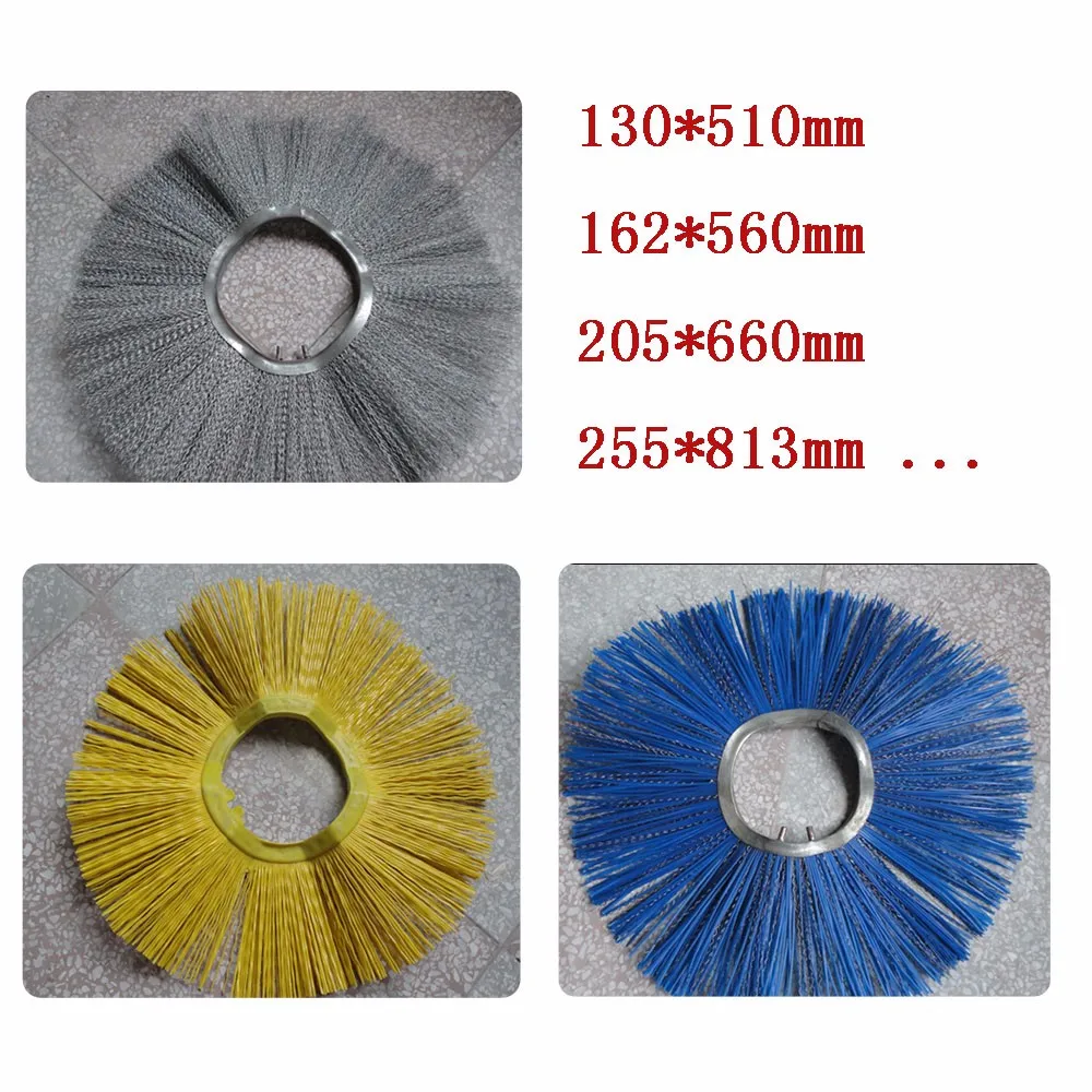 Used Street Sweeper Brush For Sale Poly Steel Wire Snow Cleaning