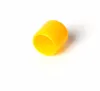 Bright yellow silicone end cap for pipe fitting