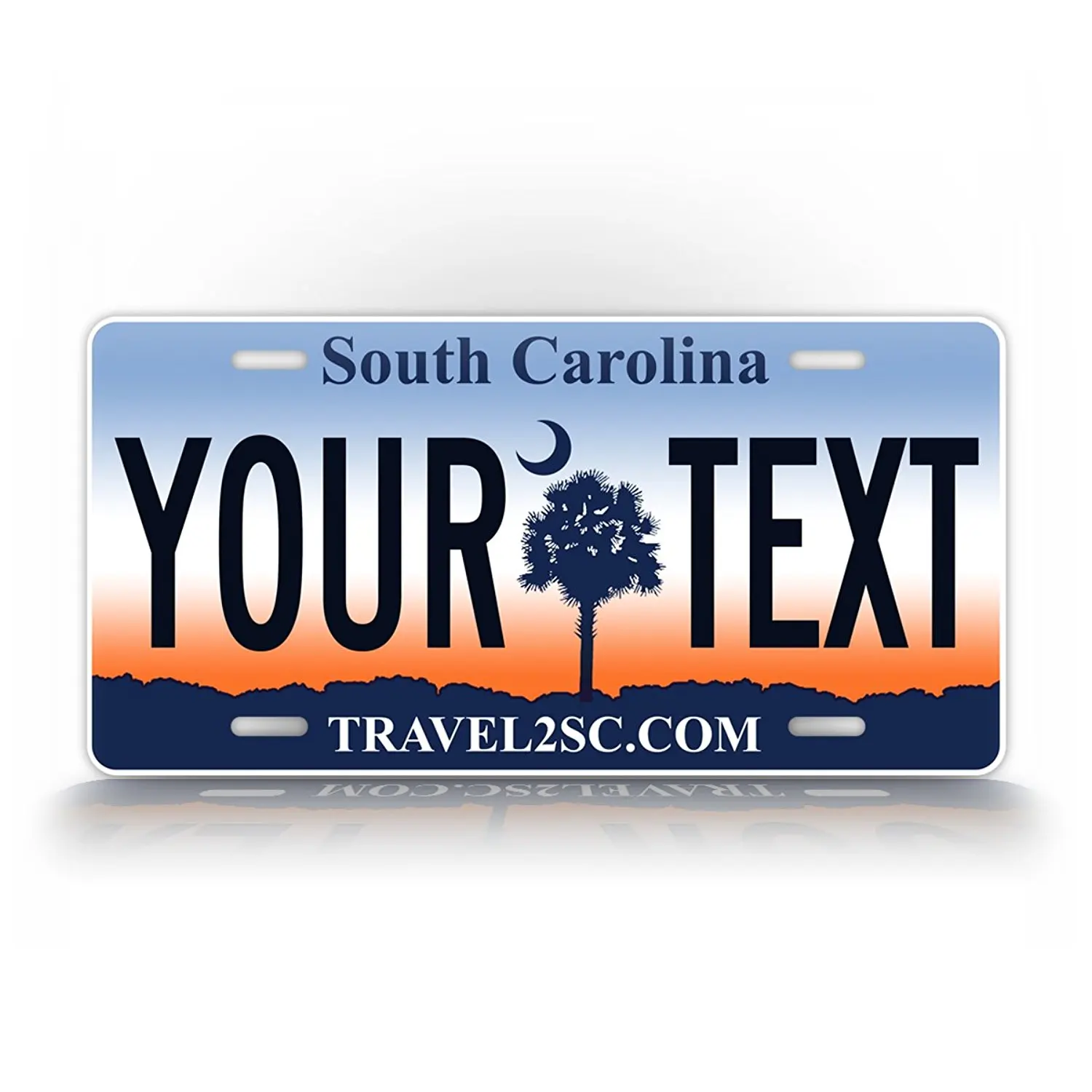 6x12 North Carolina State Diamond Cut NCAA License Plate