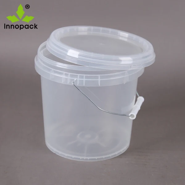 Small Sizes Of 500ml/1l/2l Food Grade Clear Plastic Bucket With ...