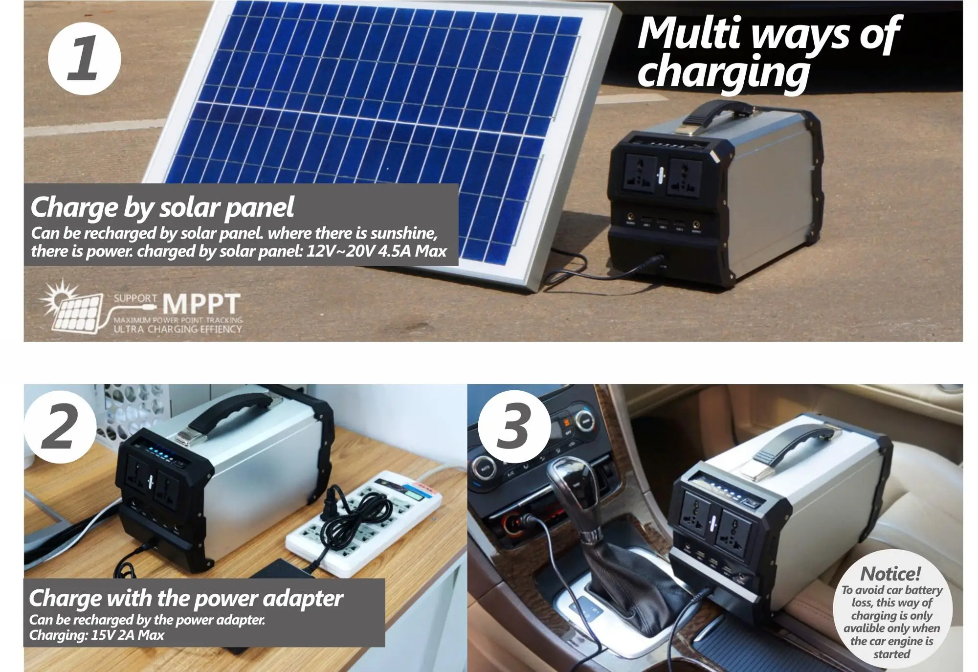 Powerful Camping Laptop Power Station 444wh 120000mah Portable Power