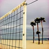 Beach volleyball nets with steel cable rope