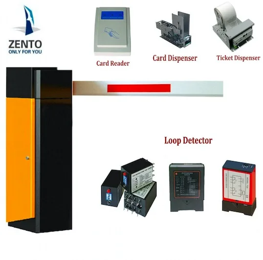 Vehicle remote controller parking system of RFID access control gate barrier