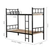 Black Twin Over Full Bunk Beds Frame Sale Bunker Cot