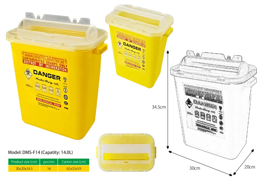 A box of full sharps