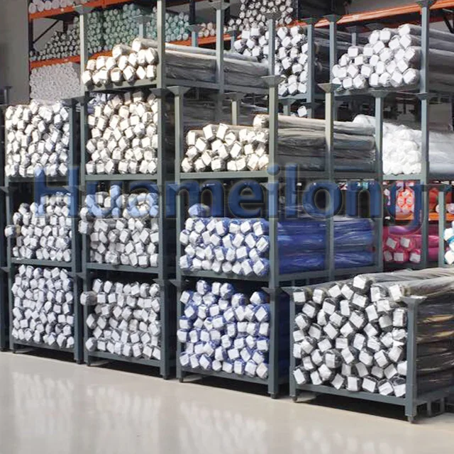 Heavy Duty Storage Textiles Fabrics Warehouse Foldable Stackable Metal