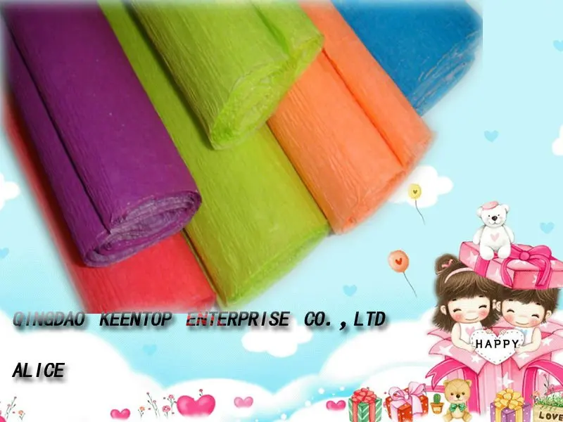 fluorescent crepe paper