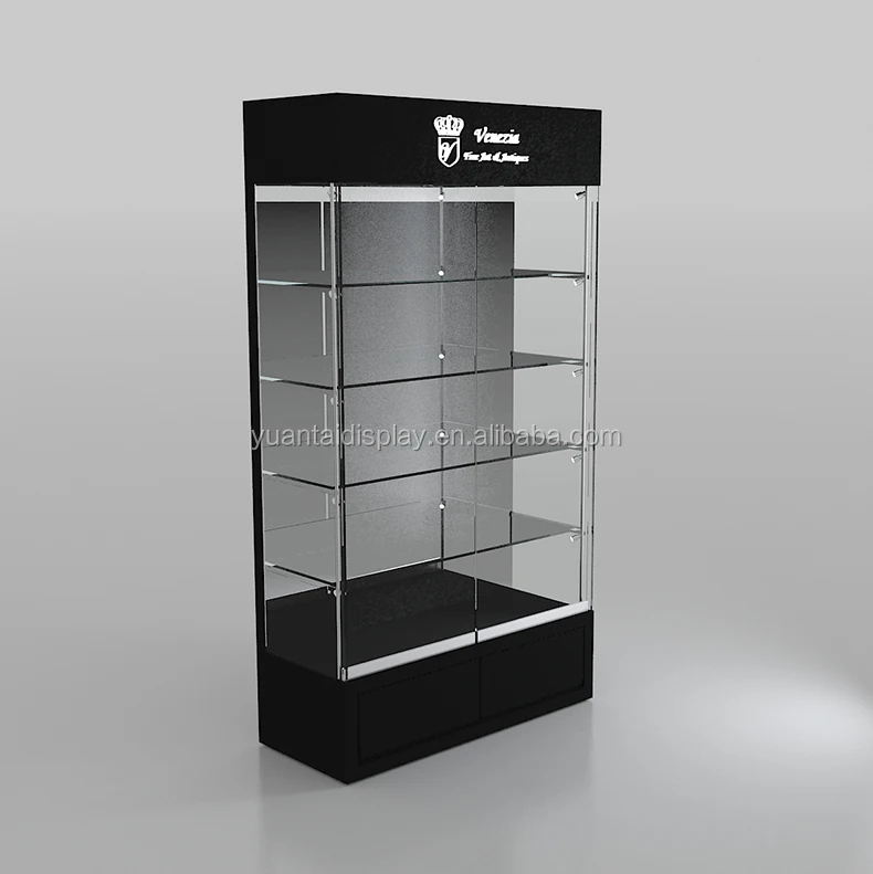 High Tall Glass Display For Boutique/ Watch Display Buy
