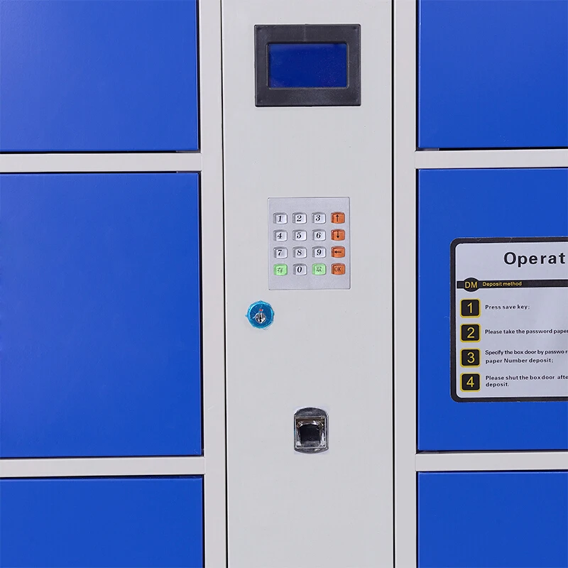 high quality fingerprint smart metal deliver locker cabinet for gym