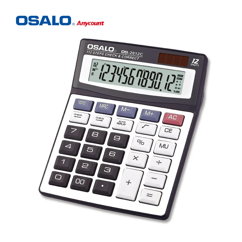 Osalo 112 Steps Check Correct Calculator 12 Digit Dual Osalo 112 Steps Check Correct Calculator 12 Digit Dual