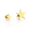 Azone Fashion Jewelry Gold Color Earring Star Shape Stud Earring Women
