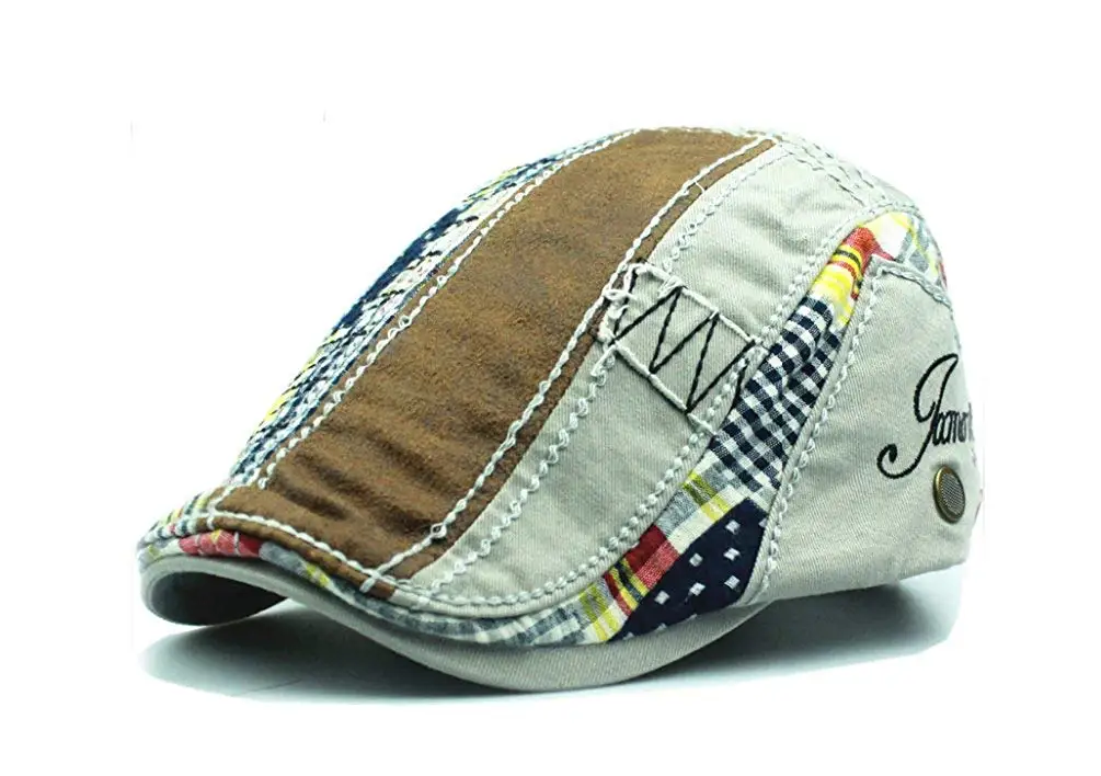 ACVIP Little Girls Plaid Net Fabric Hip-hop Casual Baseball Cap