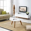 small Scandinavian style table white side table