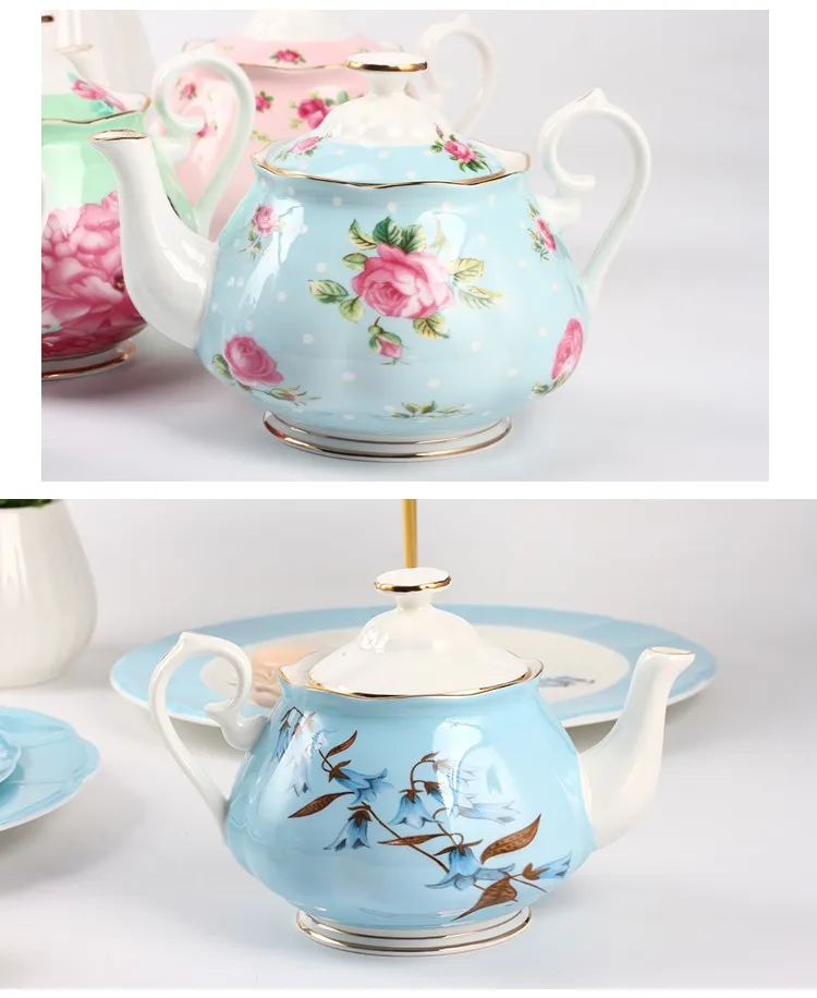 Home Goods Tea Sets Small Ceramic Teapot Set With Beautiful Pattern