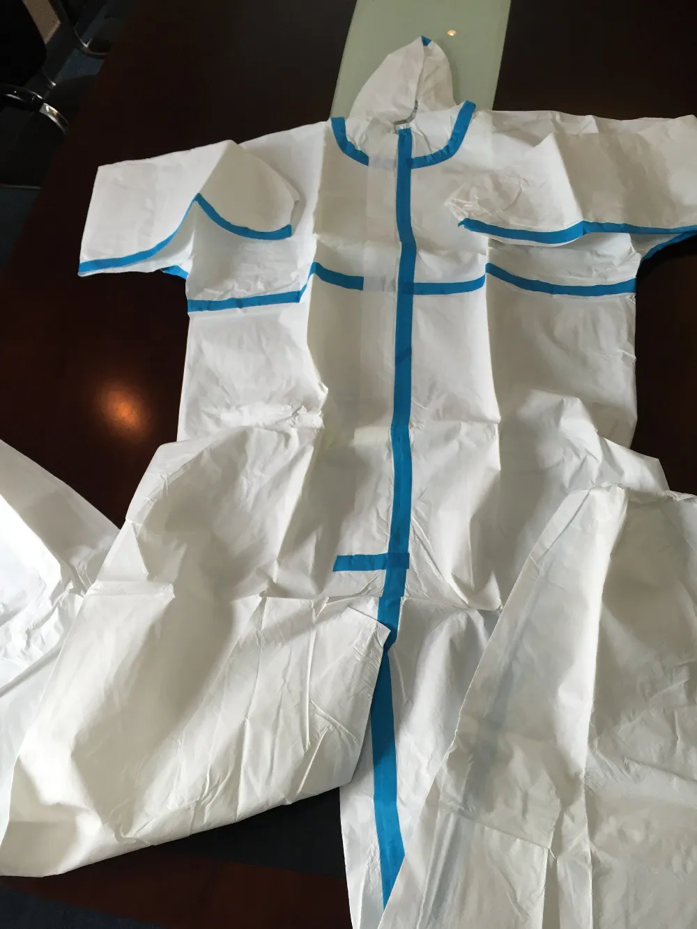 PPE type 5/6 SMS disposable protective  blue coverall working uniform