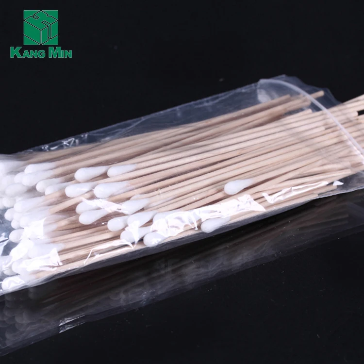 Natural Disposable 6 Inch Single Tip Medical Cotton Swab Stick - Buy ...