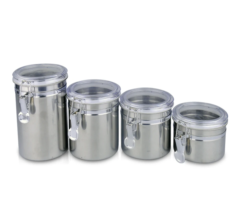 Christmas Canning Airtight Jars Stainless Steel Storage Candy Jar Buy
