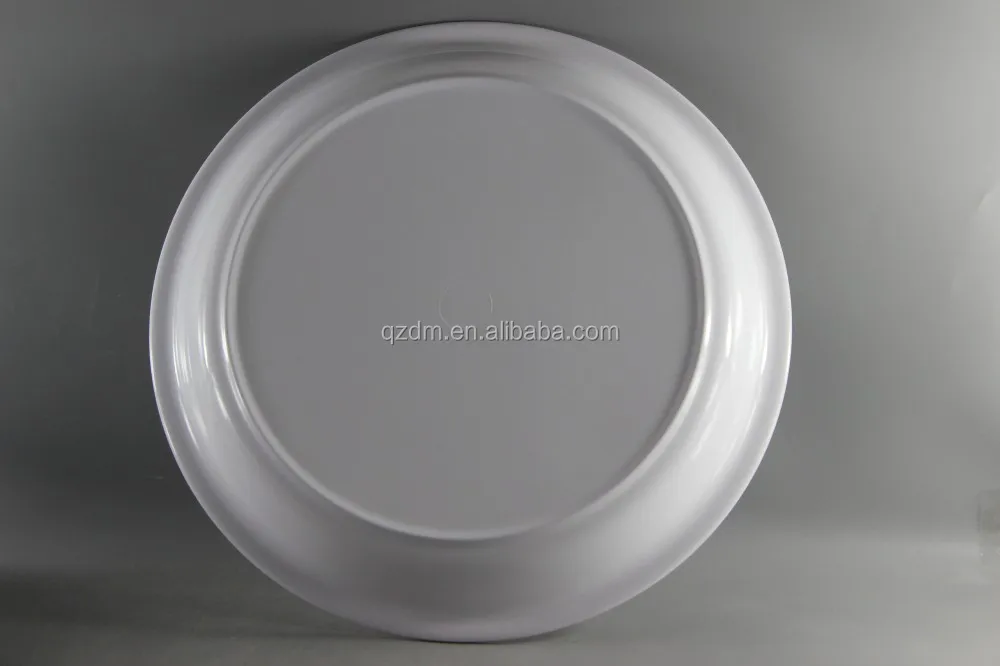 New Design Wavy Edge Melamine Round Serving Trays