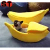 Creative boat shape banana shape funny pet bed dog bed/short plush sofa bed pet cave with cover for cat