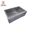 New design stainless steel 304 big single bowl wave apron front sink for kitchen