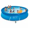 Intex 28132 More durability Stronger construction Round Above Ground Easy Set Rubber Inflatable Swimming Pool with Filter Pump