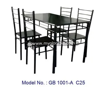 Color Negro Puro Metal Muebles,Comedor Juego De Muebles,Diseño ... Color Negro Puro Metal Muebles,Comedor Juego De Muebles,Diseño ...