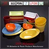 Multi color hot pot tableware plastic turkish dinnerware set