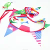 wholesale fabric bunting flag promotion printed PE/PVC/Paper customized pennant string flag