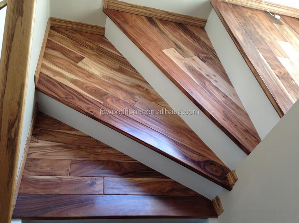 Acacia Walnut Solid Wood Curved Stair Treads Buy Curved Stair Treads