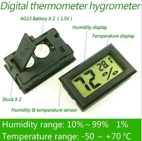 デジタル温度計電子自動車温度計機器湿度湿度計温度計センサー Buy 湿度計湿度 温度計 湿度計 安いゲージデジタル Product On Alibaba Com