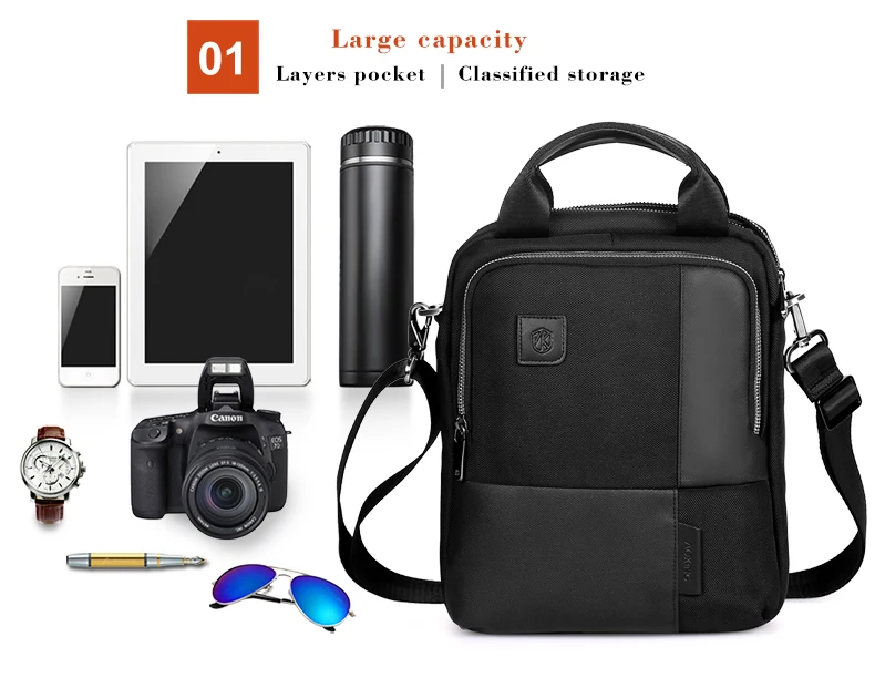 Aoking sling bag backpack, rope sling bag, leather sling bag for men