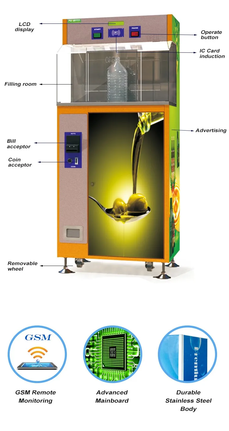 Commercial Olive Cooking Oil Vending Machine Buy Oil Vending Machine