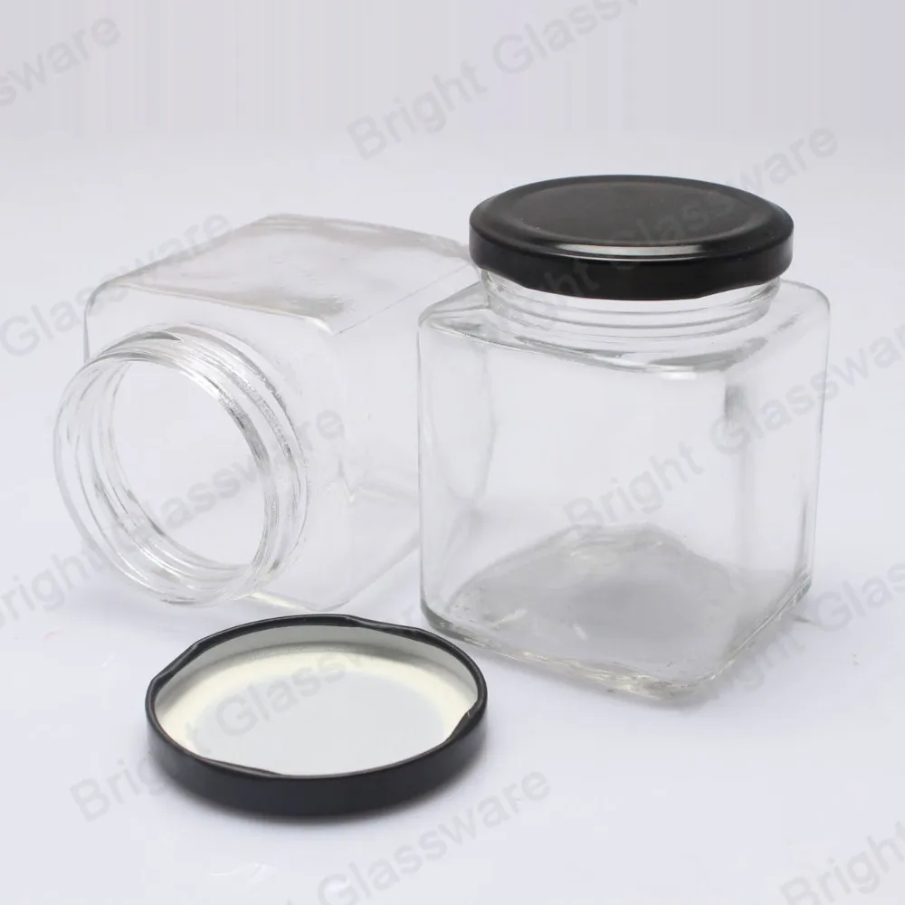 China Glass Jar Factory 100g 150g 200g Crystal Lovely Glass Sugar