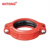 FM/UL/CE Approved Ductile Iron grooved pipe fittings rigid /flexible coupling For Fire Fighting