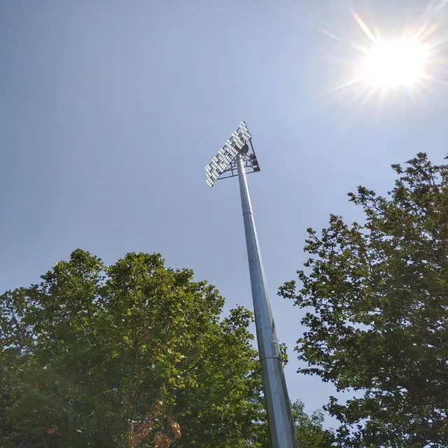 cheap price high quality good design 20m 30m 40m 45m tapered octagonal polygonal stadium flood lighting high mast lamp post