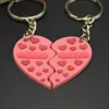 Custom personalised key holders lovely Factory wholesale 3D pvc key ring and plastic keychain