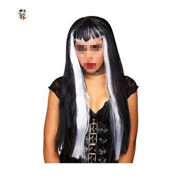 black and white wig halloween costume